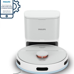 Philips TURBO SERİ Islak ve Kuru 2000 Serisi Robot Süpürge,2700 Pa Emiş Gücü, LiDAR,Otomatik Boşaltma