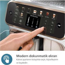 Philips LatteGo Espresso Makinesi, 5500 Serisi, SilentBrew Teknolojisi,  20 Sıcak ve Soğuk İçecek