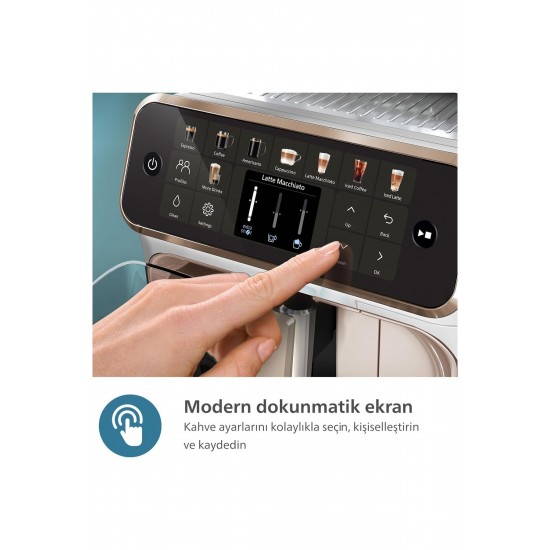 Philips LatteGo Espresso Makinesi, 5500 Serisi, SilentBrew Teknolojisi,  20 Sıcak ve Soğuk İçecek