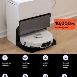 Roborock S8 Max V Ultra 10.000 Pa Ultra Emiş Gücü Otomatik Yıkama, Kurutma Ve Paspas Temizleme Robot Süpürge