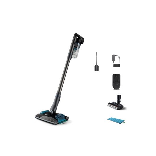 Philips XC8053/01 Aqua Plus Dikey Süpürge 8000 Serisi, 80 Dakika Çalışma, Mop ve Kuru Özellik, Akıllı Başlık