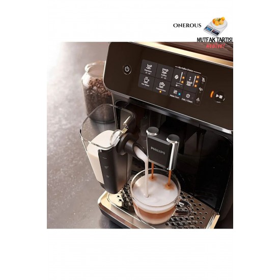 Philips Premium Tam Otomatik Espresso Makinası, 1.8 L Kapasite, Zamanlayıcı, AquaClean Özelliği