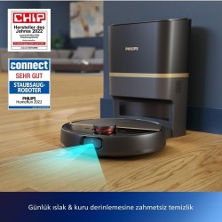 Philips Aqua Islak ve Kuru 7000 Serisi Temizlik Robotu, Otomatik Boşaltma İstasyonu, 5200 mAh Li-Ion Pil, Te